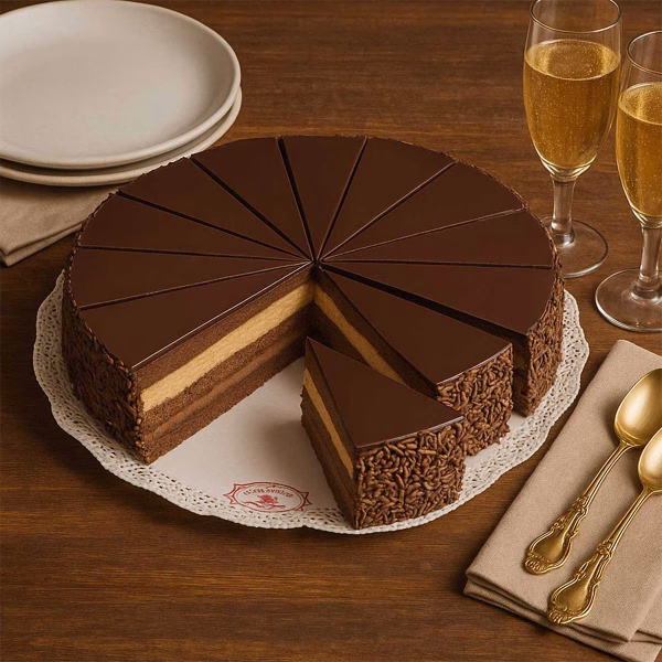 Tort cu ciocolata si caramel sarat – Congelat - 12 portii | Livita